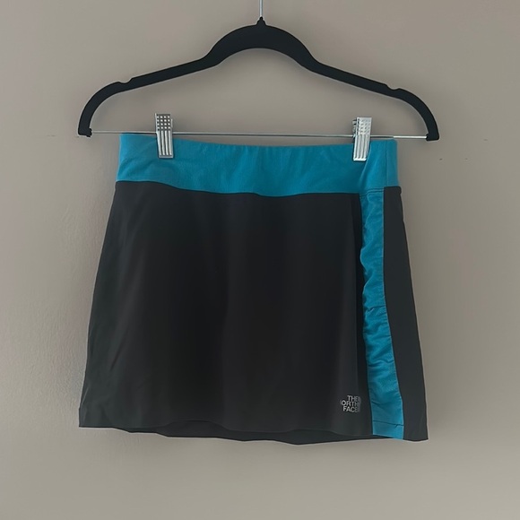 The North Face Women’s Eat my Dust Running Skirt Skort Gray Blue Sz Small Run - Picture 1 of 10
